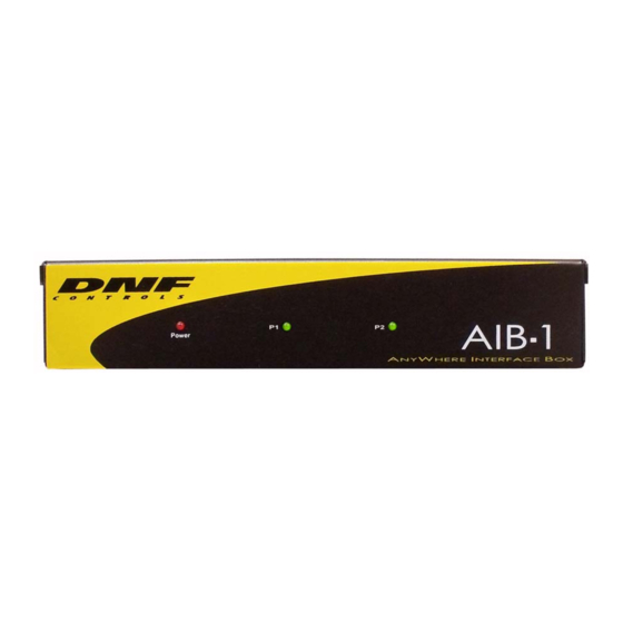 DNF Controls AnyWhere Interface Box Manuals
