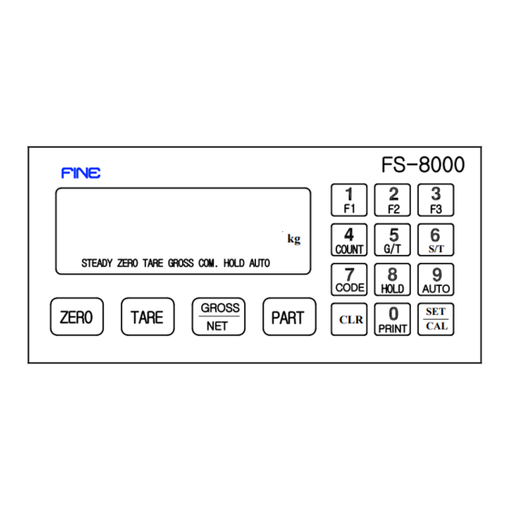 FINE mechatronics FS-8000 Manuals
