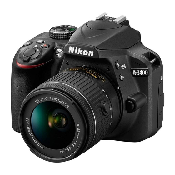 Nikon D3400 Reference Manual