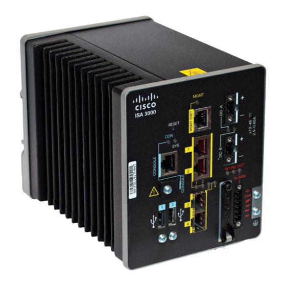 Cisco ISA 3000 Product Documentation