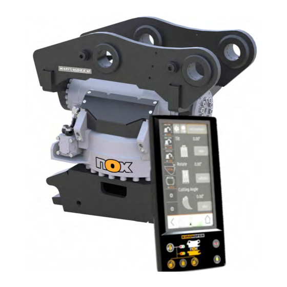 User Manuals: KINSHOFER NOXProp+ Excavator Tiltrotator