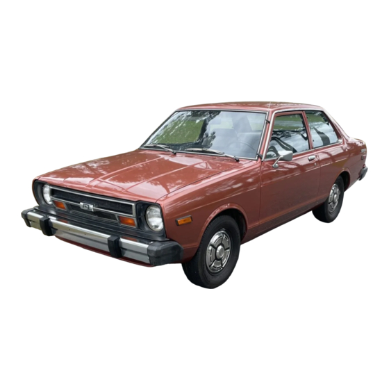 Datsun 210 1979 Service Manual