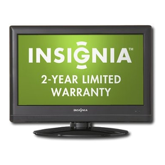 Insignia NS-LDVD19Q-10A - 19" LCD TV User Manual