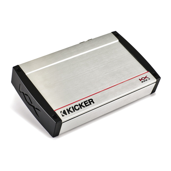 Kicker KX800.5 Manuals