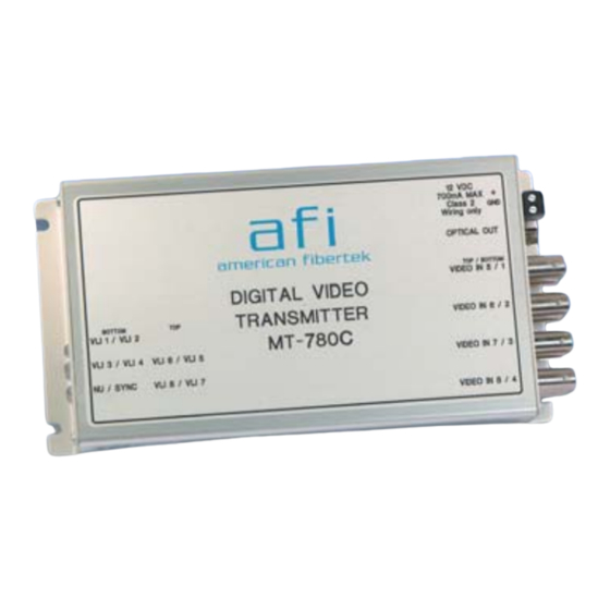 AFi MR-780C Instruction Manual