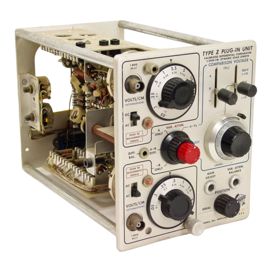 Tektronix Type Z Instruction Manual