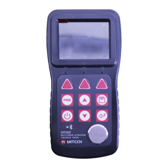 Mitech MT600 Ultrasonic Thickness Gauge Manuals