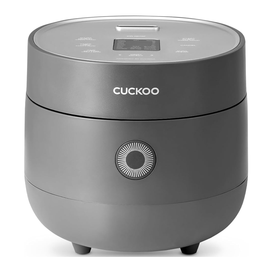Cuckoo CR-0675F Series Manual