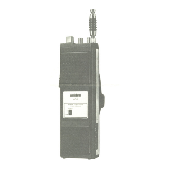 Uniden AX55 Owner's Manual