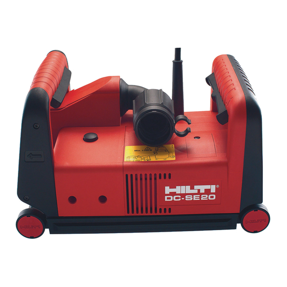 Hilti DC-SE 20 Operating Instructions Manual