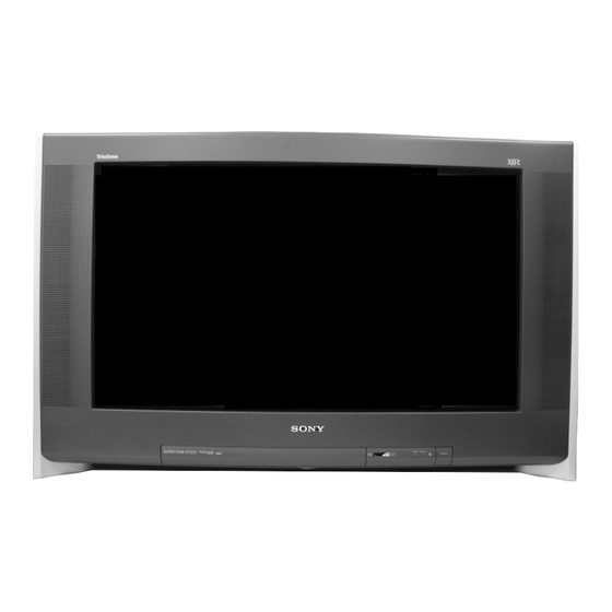 Sony TRINITRON KD-30XS955 Service Manual