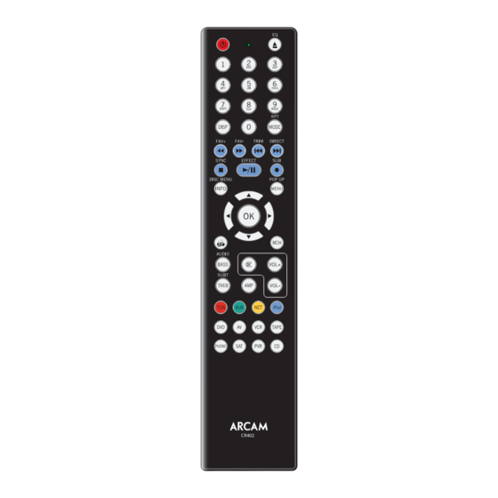 Arcam CR402 Universal Remote Control Manuals