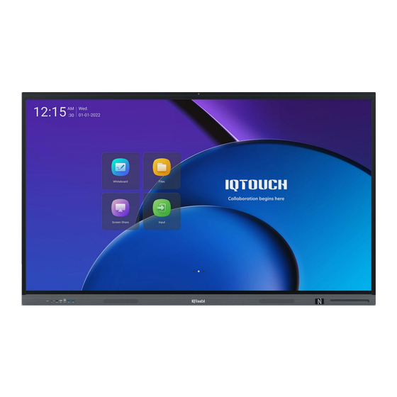 Returnstar Interactive Tech IQTouch TB1100 Pro Series User Manual
