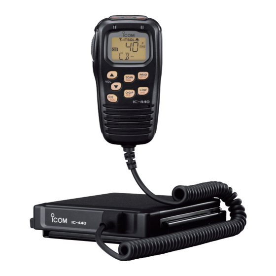 Icom IC-440 Instruction Manual