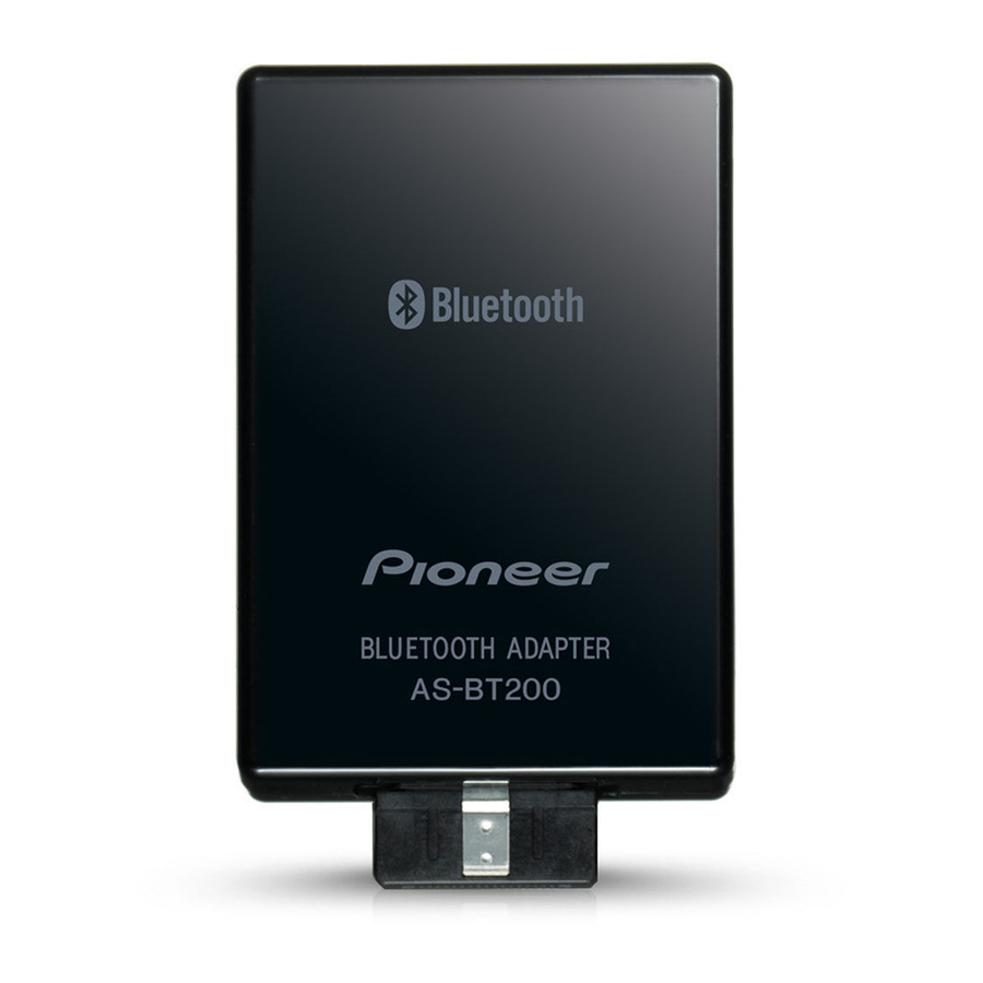 Pioneer AS-BT200 Operating Instructions Manual