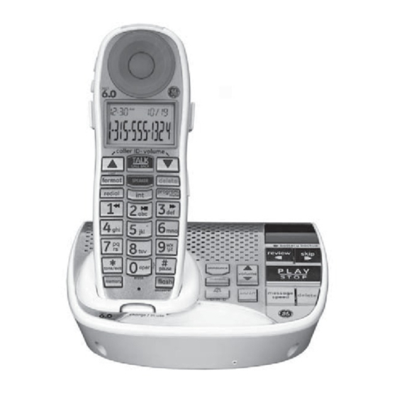 GE 29115AE1 DECT6.0 EXPANDABLE AMPLIFIED CORDLESS PHONE USER MANUAL