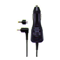 Sony DCC-E345 - Car DC Adaptor Operating Instructions