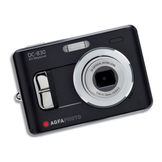 AGFAPHOTO DC-830 USER MANUAL Pdf Download | ManualsLib