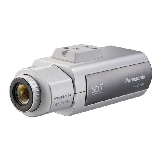 Panasonic WV-CP500 Specification