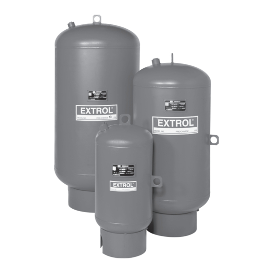 AMTROL EXTROL 35 LBC INSTALLATION, OPERATION & SERVICE INSTRUCTIONS Pdf