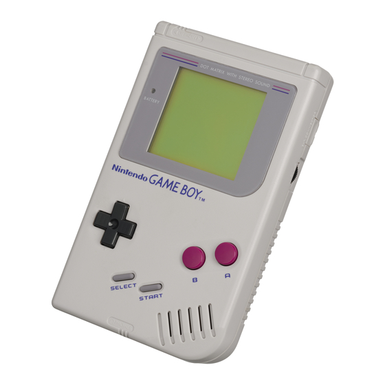 NINTENDO DMG-01 - GAME BOY CONSOLE MANUAL Pdf Download | ManualsLib