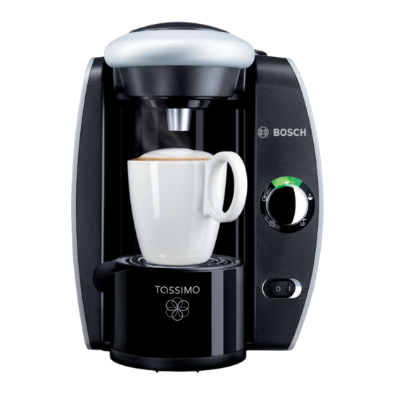 Bosch Tassimo TAS 40 series Instruction Manual