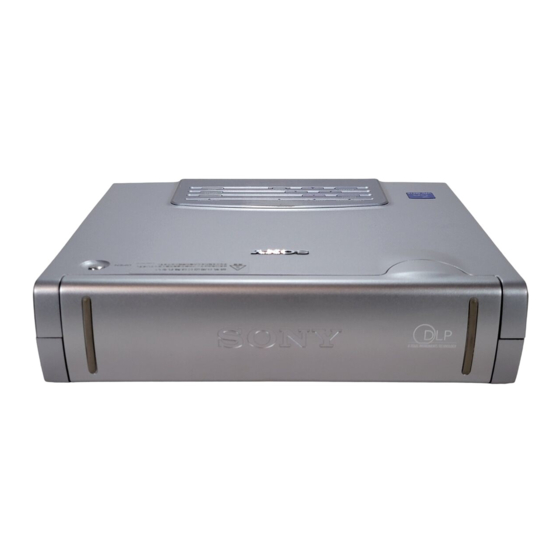 Sony VPD-MX10 Operating Instructions Manual