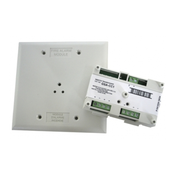 Edwards GSA-CC1 Installation Sheet