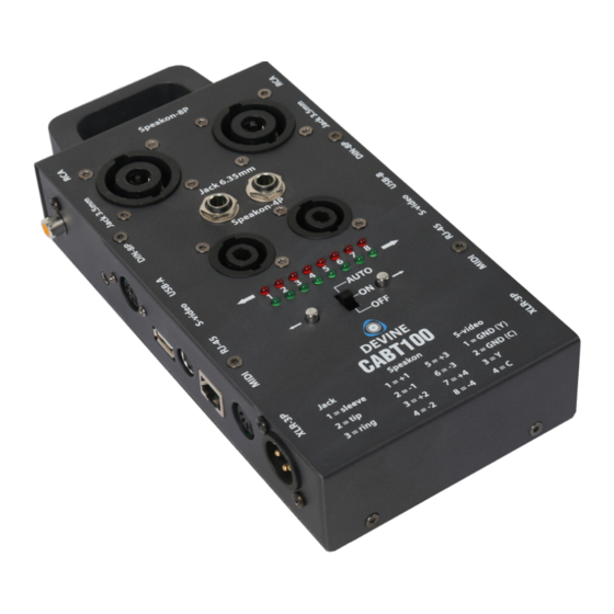 Devine CABT100 User Manual
