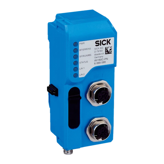 SICK WI180C-PN Operating Instructions Manual