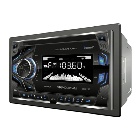 Soundstream VCD-22B User Manual