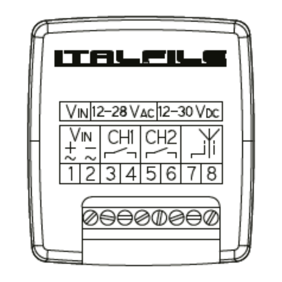 ITALFILE RXJF2C Manual