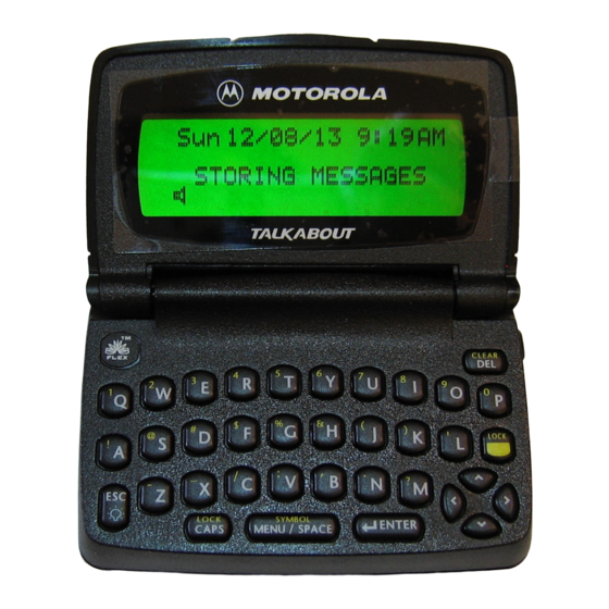Motorola TalkAbout T900 User Manual