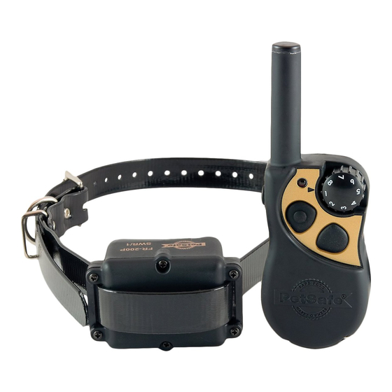Petsafe Yard & Park Remote Trainer Operating And Training Manual