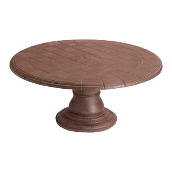 TROPITONE STONEWORKS PALAZZO PEDESTAL TABLE ASSEMBLY INSTRUCTIONS Pdf