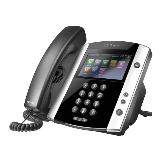 Polycom VVX Series Quick Reference Manual