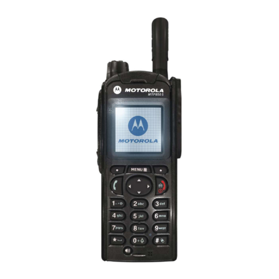 Motorola MTP850 S Product Information Manual