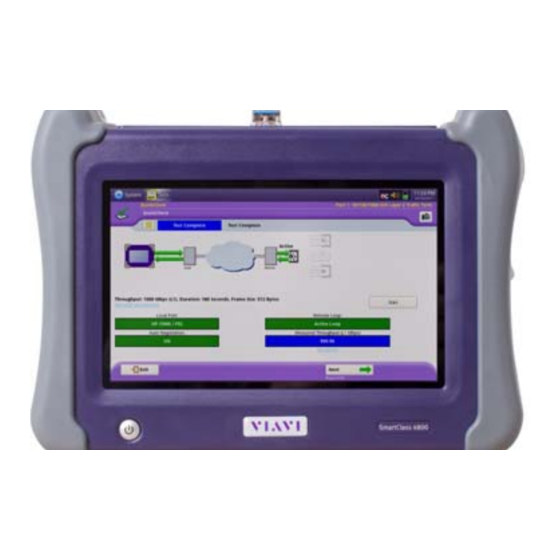 Viavi Smart Class 4800 Quick Start Manual