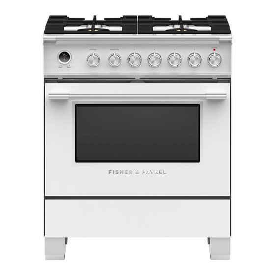 Fisher & Paykel OR30SCG6W1 Installation Manual