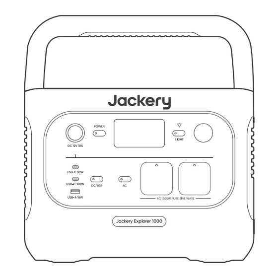 Jackery Explorer 1000 User Manual