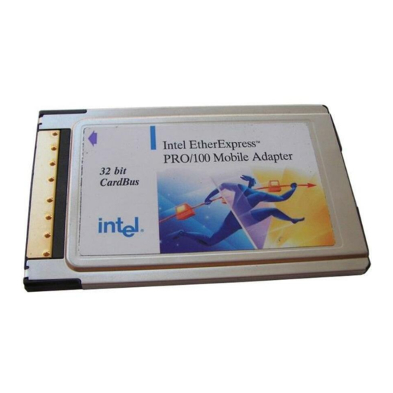 Intel PRO/100 User Manual