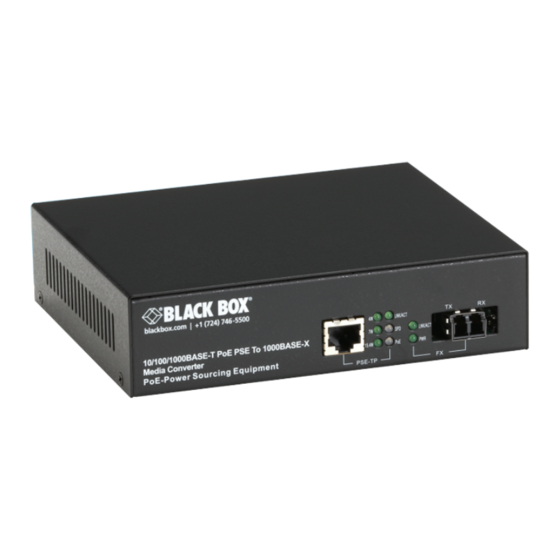 Black Box LPS500A-MM-SC User Manual