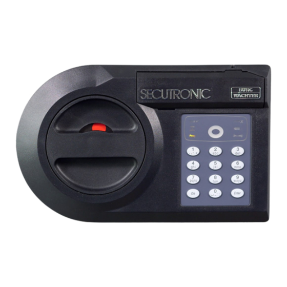 Burg Wächter SecuTronic Series Operating Instructions