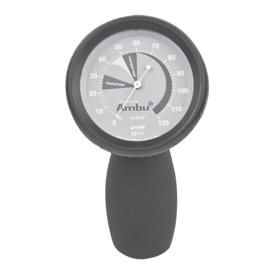 Ambu Cuff Pressure Gauge Instructions For Use Manual