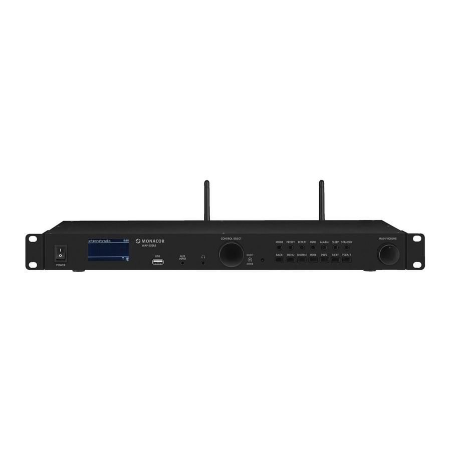 Monacor WAP-202RS Instruction Manual
