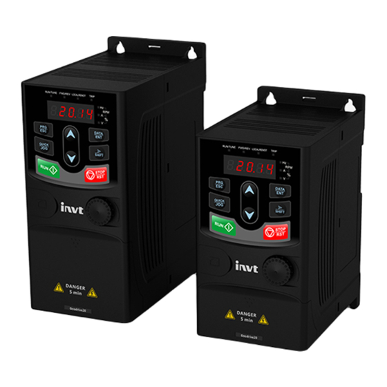INVT Goodrive20-UL VFD Series Operation Manual