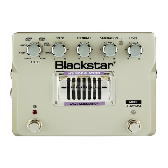 Blackstar HT-DELAY Owner's Manual