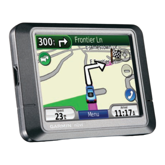 Garmin nuvi 205 Series Quick Start Manual