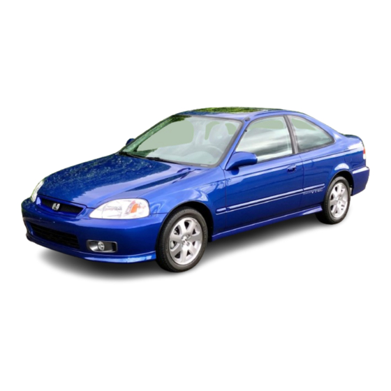 Honda Accord Coupe 2000 Owner's Manual