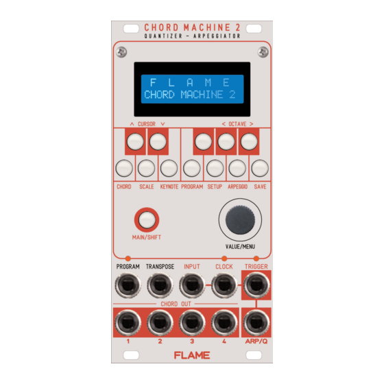 Flame CHORD MACHINE 2 Manual